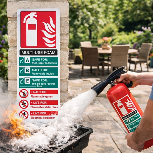 Multi-Use Foam Fire Extinguisher Signs – Versatile – Indoor & Outdoor