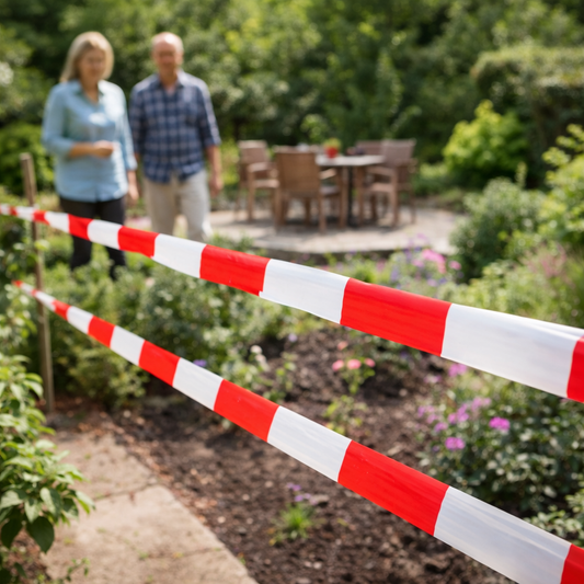 Barrier Tape – 80mm x 500m – Tear-Resistant Polyethylene – Indoor/Outdoor Use