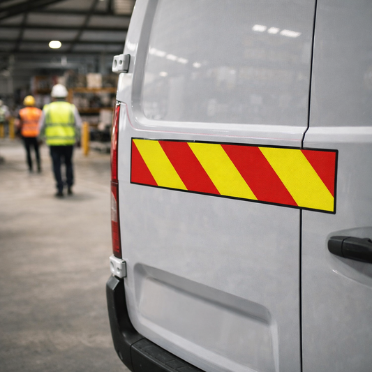 Vehicle Hazard Panel – 700mm x 140mm – Reflective Magnetic PVC – Safety Compliance