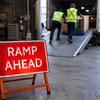 Ramp Ahead Reflective Temporary Road Signs – Class RA1 Reflective – Traffic Management