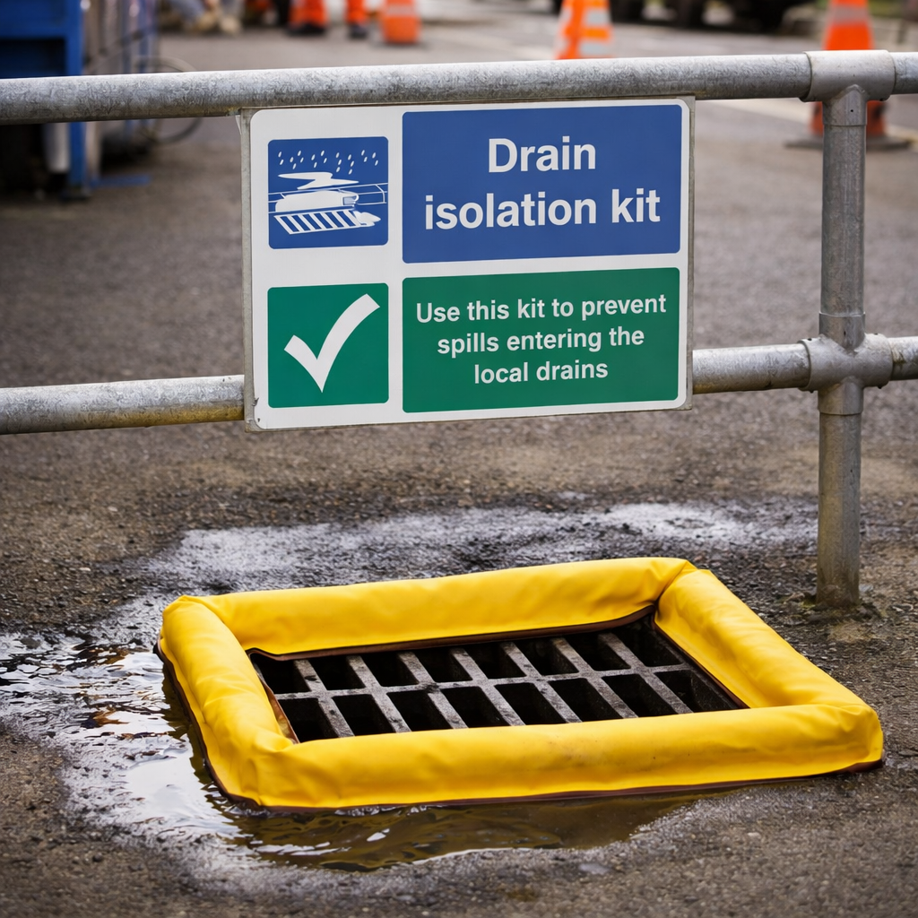 Drain Isolation Safety Signs – Durable Material – Industrial Use