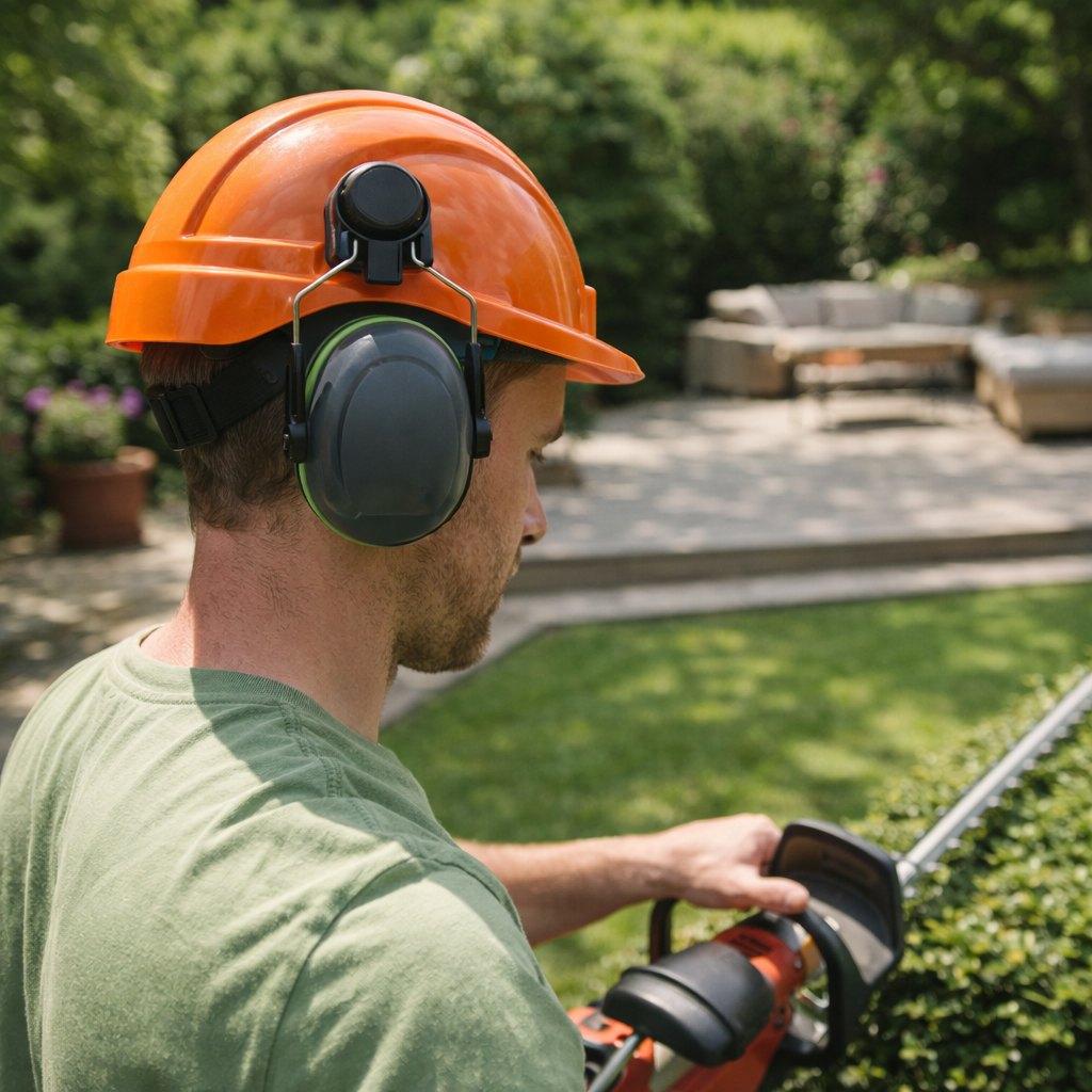 Helmet Mounted Ear Defenders – 26dB SNR – Adjustable Steel Arms – Industrial Use