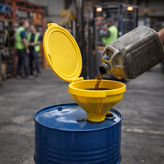 Drum Funnel with Lid – 610mm – Polyethylene – Industrial Use