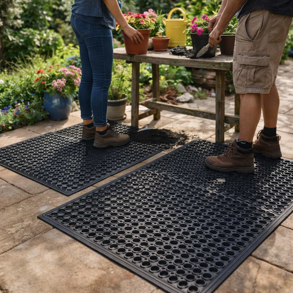 Non-Slip Rubber Workstation Mats – Durable & Safe – Indoor/Outdoor Use