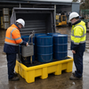4 Drum Spill Containment Pallet – All-Weather – Polyethylene – Industrial
