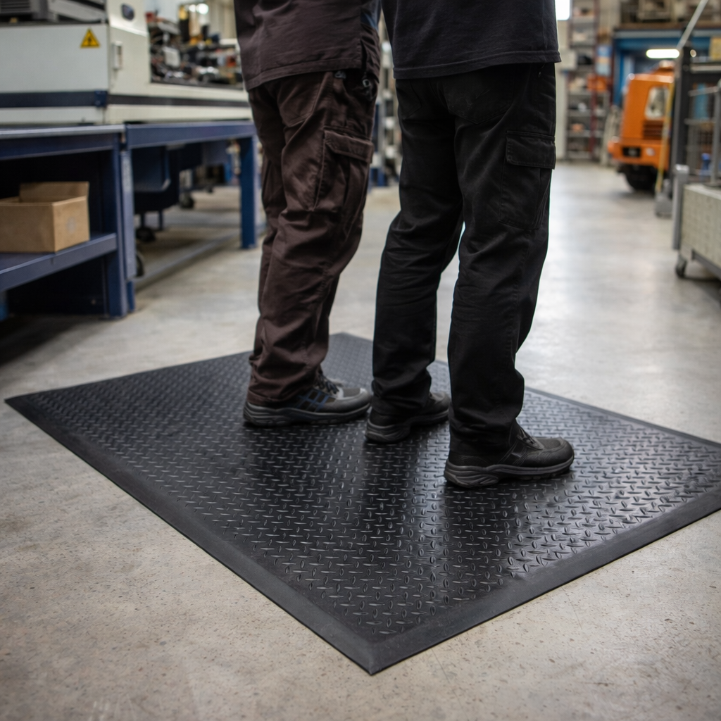 Anti-Fatigue Matting – Diamond Tread – 15mm Foam – Industrial Use