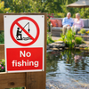 No Fishing Safety Signs – 1mm Rigid Plastic – Indoor & Outdoor Use