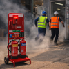 Double Extinguisher Trolley – Evacuator Alarm – Safety