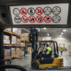 Cab Safety Sticker – 300mm x 150mm – Self Adhesive Vinyl – Indoor Use