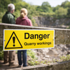 Danger Quarry Workings Signs – 1mm Rigid Plastic – Indoor/Outdoor Use
