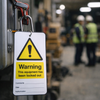 Warning Equipment is Locked Out Double Sided Safety Tag (Pack of 10) – 80mm x 150mm – Matt PVC – Industrial Use