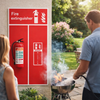 Foam Spray Fire Extinguisher Location Board – 450mm x 900mm – Rigid Plastic – Indoor/Outdoor Use