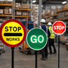 Reflective Lollipop Stop Sign – 450mm Diameter – Composite Material – Traffic Safety
