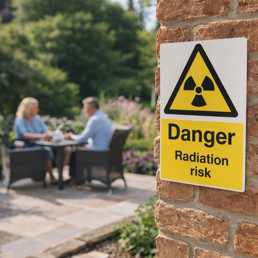 Radiation Risk Safety Sign – 1mm Rigid Plastic – Indoor/Outdoor