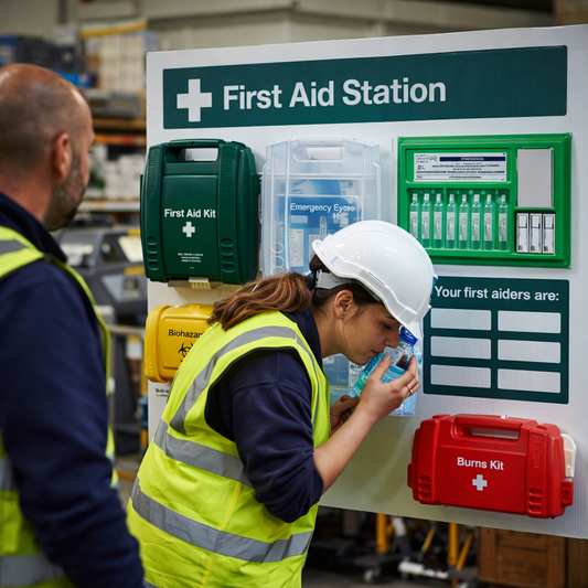 First Aid Point – 950mm x 680mm – Correx Plastic – Workplace Safety