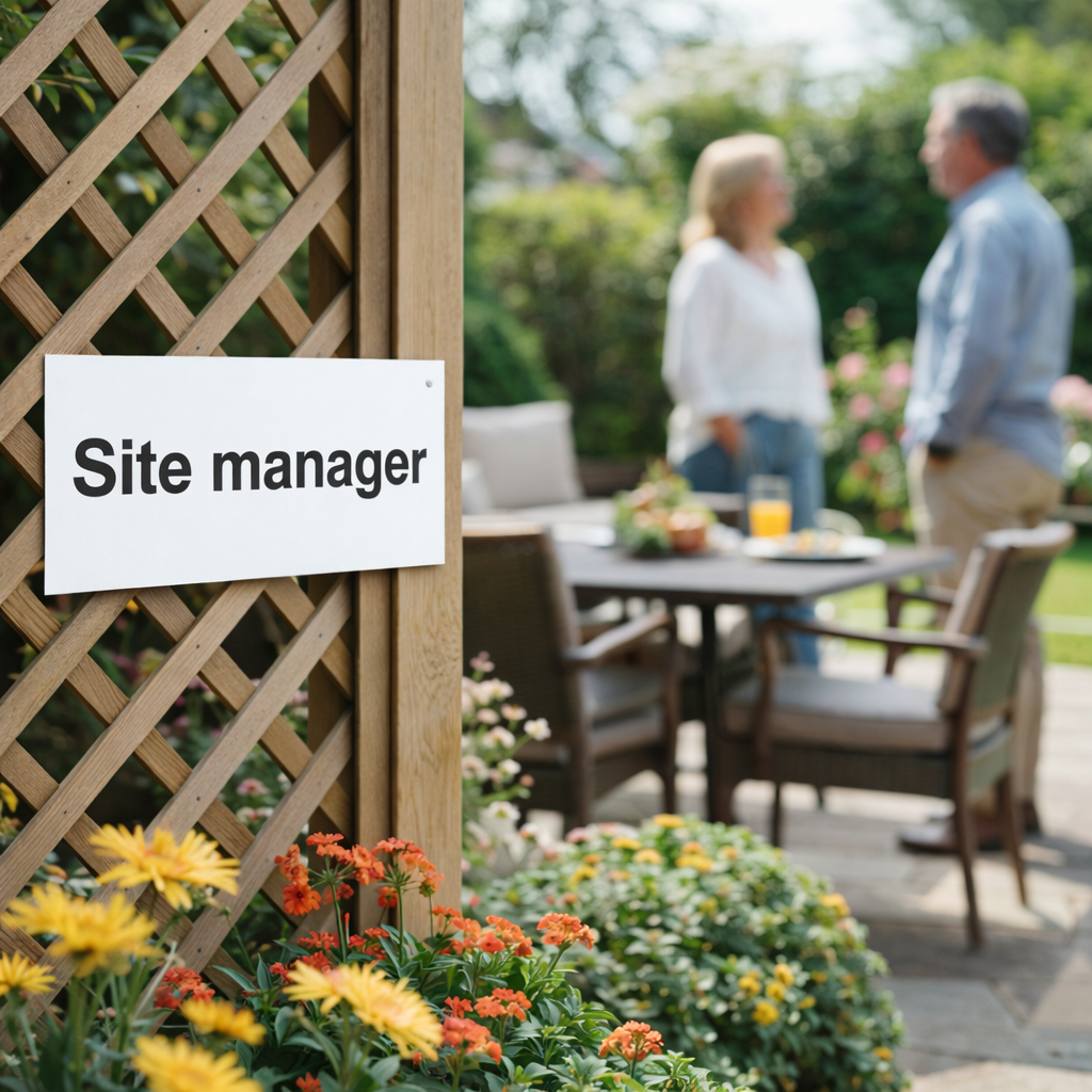 Site Manager Sign – 1mm Rigid Plastic – Indoor/Outdoor Use