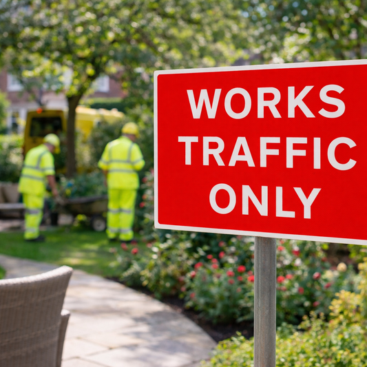 Traffic Only Signs – 600mm x 450mm – Rigid Plastic – Indoor/Outdoor