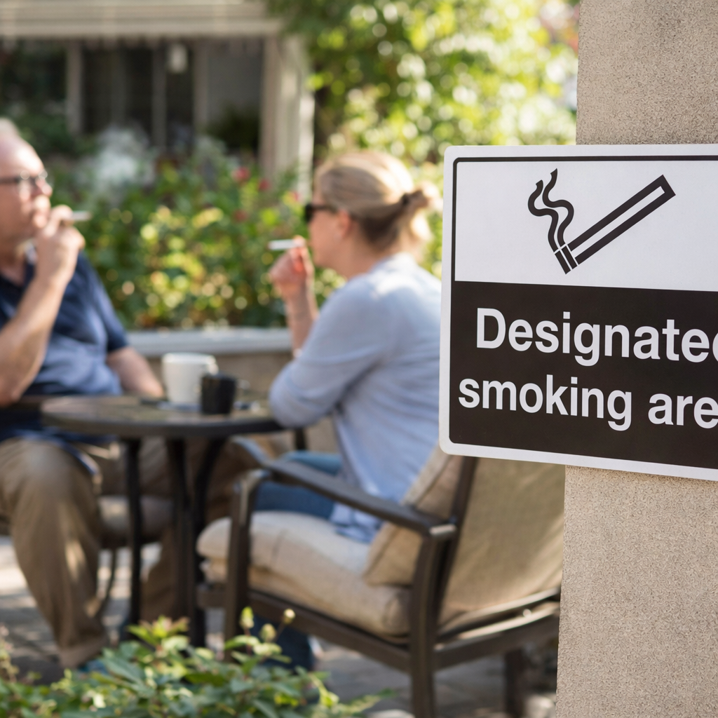 Designated Smoking Area Sign – Indoor/Outdoor Use