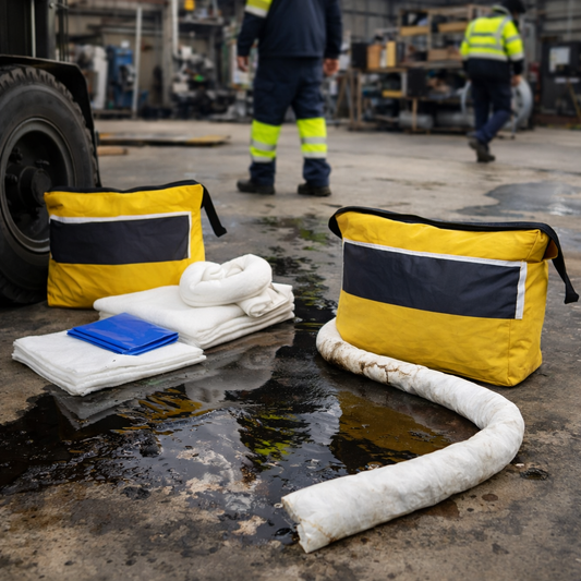 50 Litre Spill Kits in Shoulder Bag – Maintenance, Oil & Chemical – Industrial Use