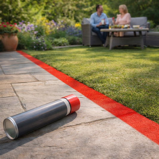 Line Marking Paint – Red 750ml – Durable Synthetic Resin – Indoor/Outdoor Use