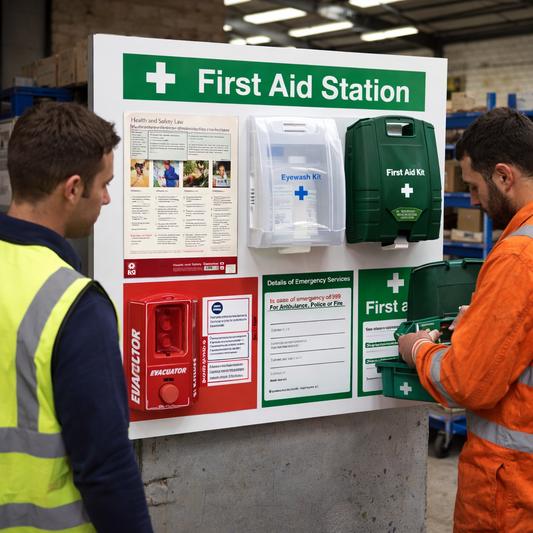 Compact Info Board – 940 x 920mm – Rigid Plastic – Site Safety