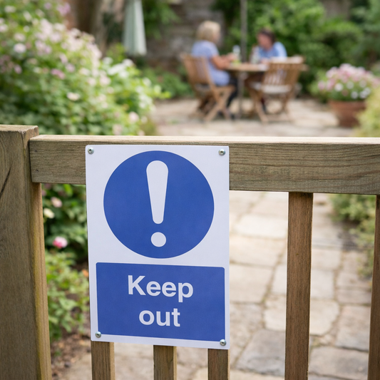 Keep Out Sign – A4 – Rigid Plastic & Vinyl – Indoor/Outdoor