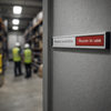 Room Status Door Slider Sign – 300mm x 40mm – Anodised Aluminium – Office & Home