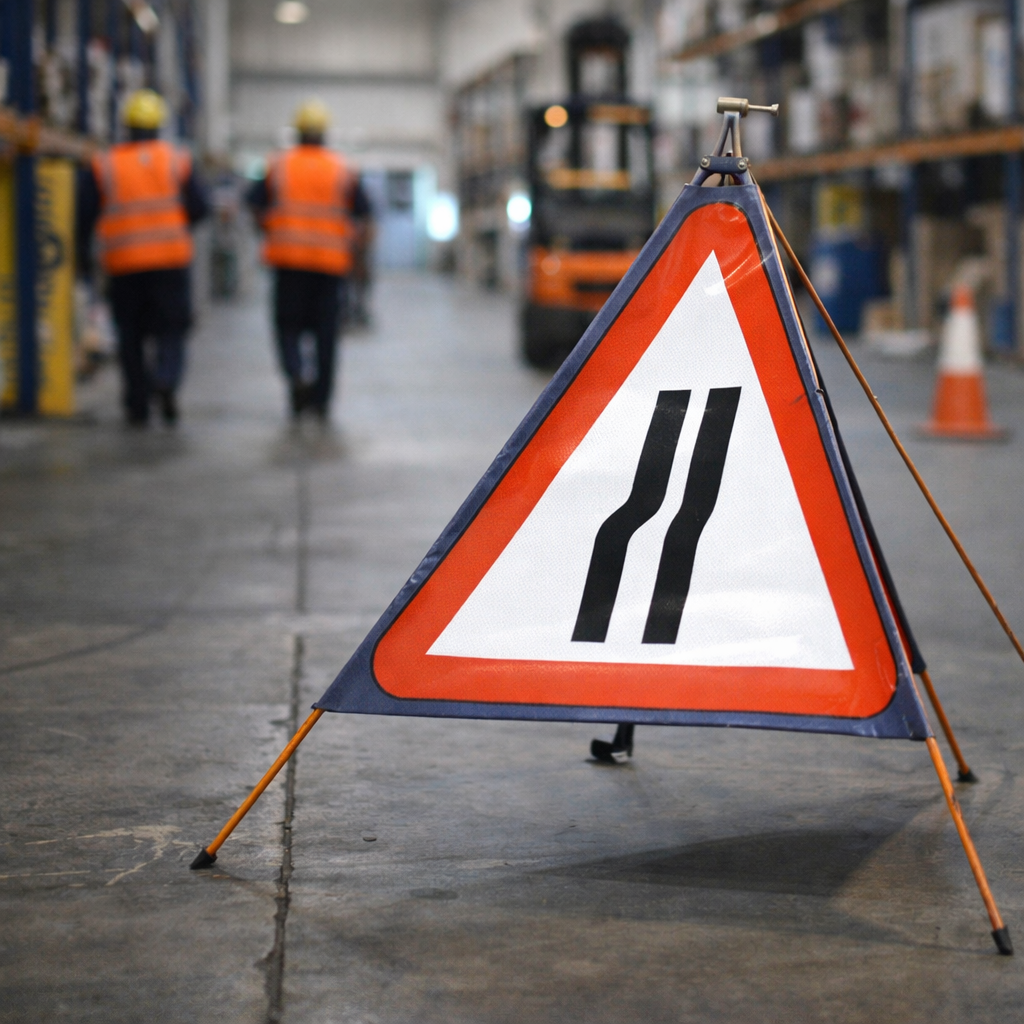 Fold-Up Road Signs – Reflective PVC – Short-Term Work-Zones