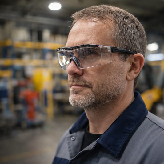Lightweight Overspecs – Clear – Anti-scratch Lenses – Industrial Use