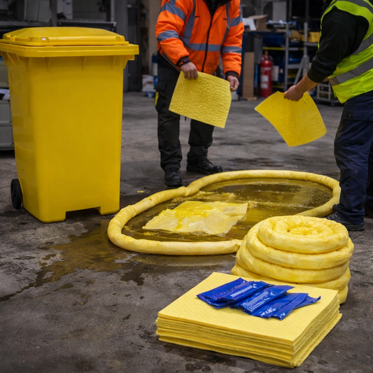 360 Litre Spill Response Kit – Yellow – Includes Absorbent Pads – Industrial Use