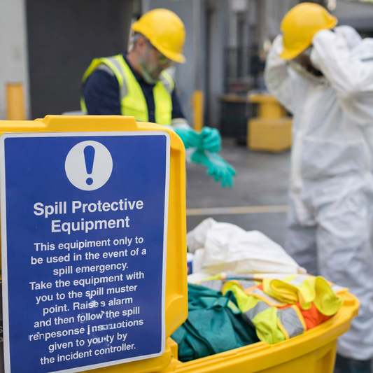 Spill Protective Equipment Safety Signs – Commercial Use
