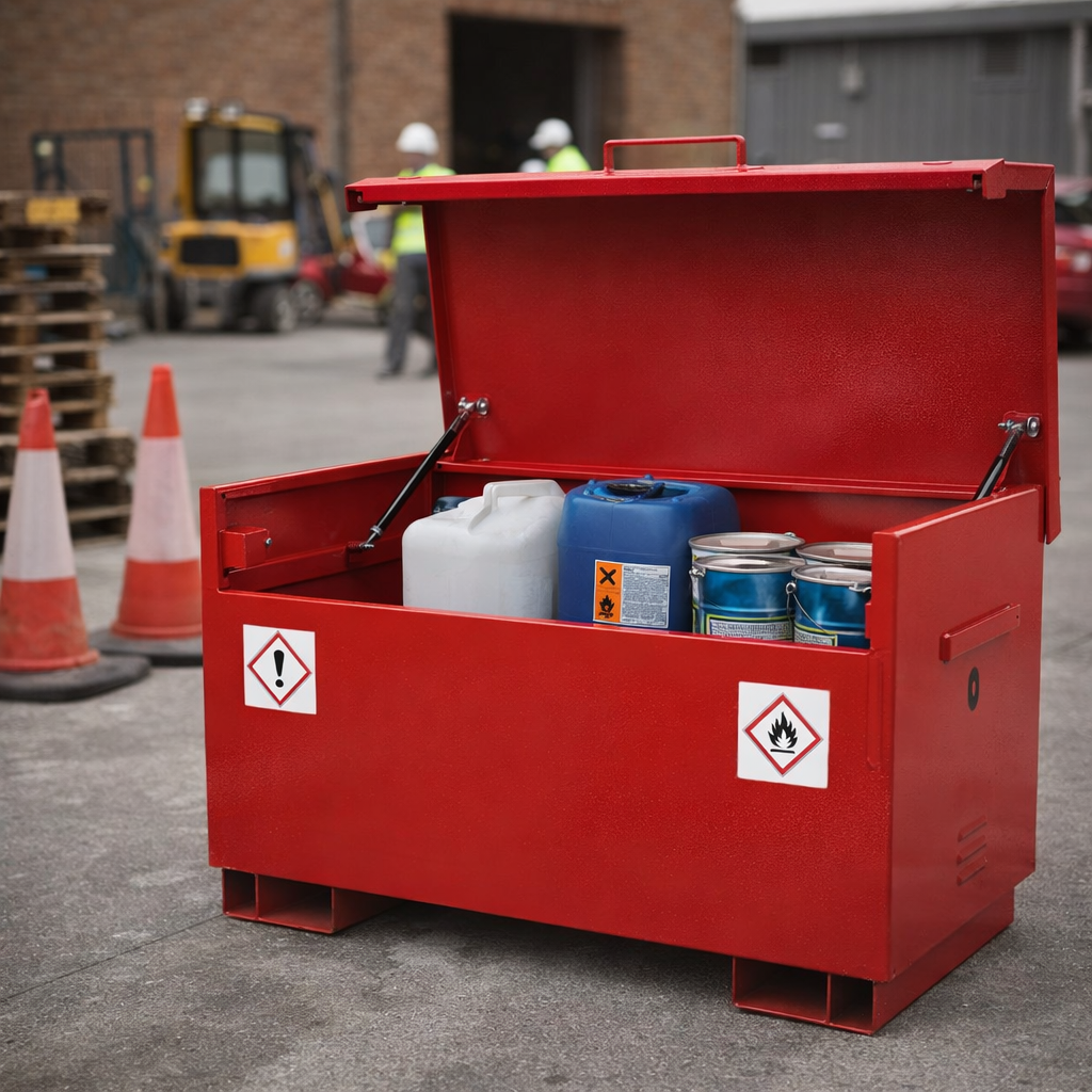 Hazardous Goods Site Box – 1275x665x660mm – Steel & Fire Resistant – Industrial Use