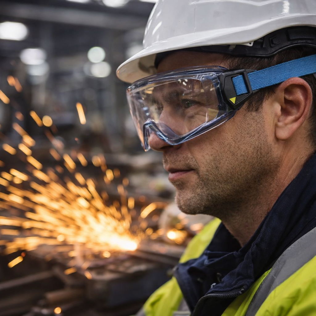 Full Vision Safety Goggles – Anti-scratch Polycarbonate – Industrial Use