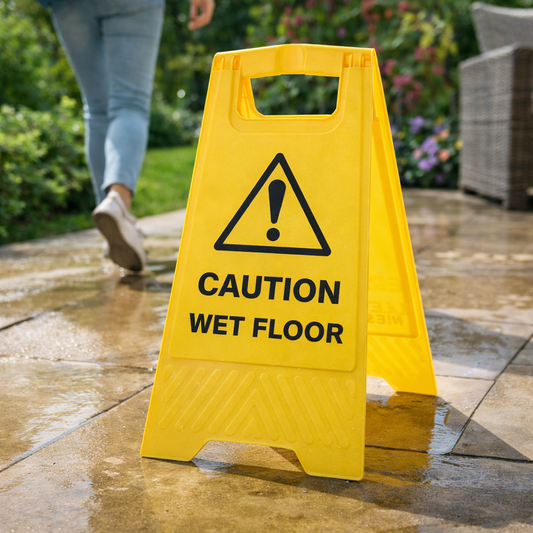 Plastic 'A' Board Floor Sign – 300mm x 600mm – Polypropylene – Indoor/Outdoor Use