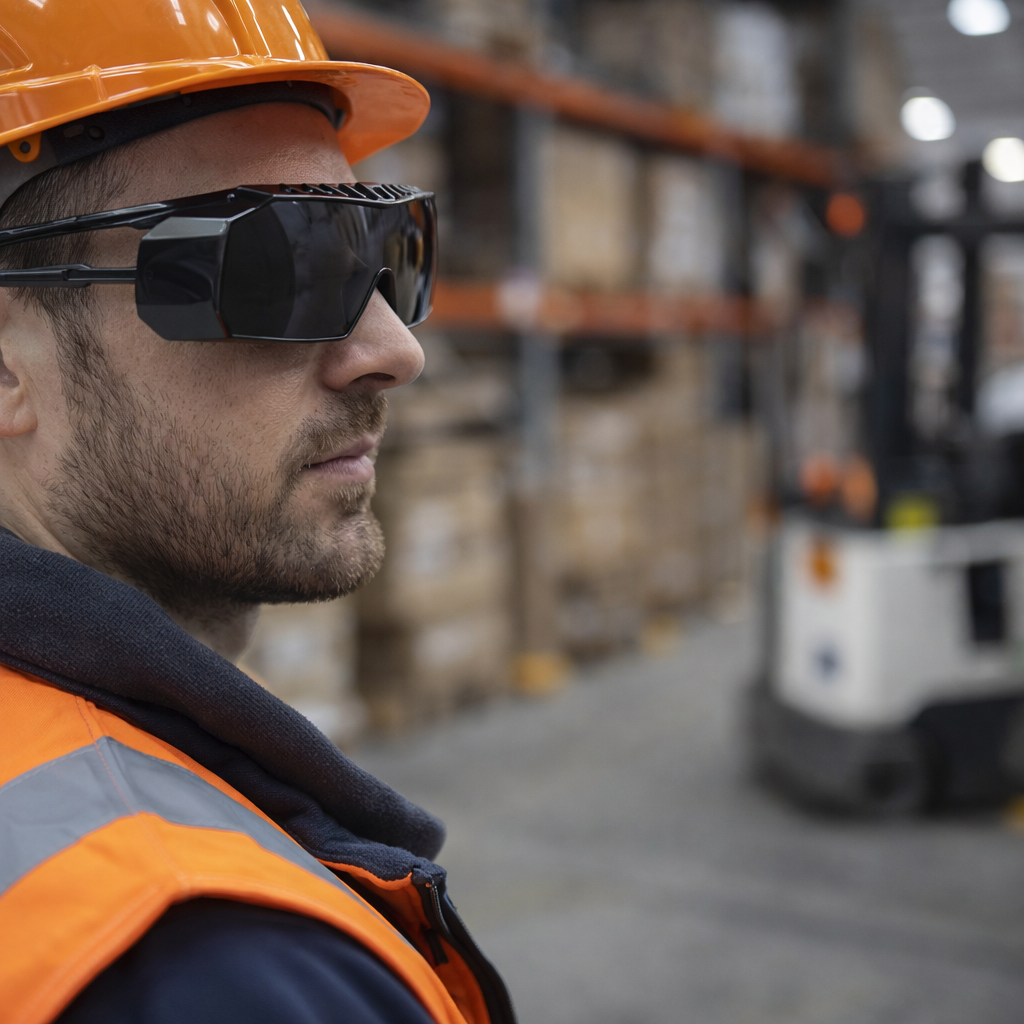 Lightweight Overspecs – Smoke – Anti-Scratch Lenses – Industrial Grade