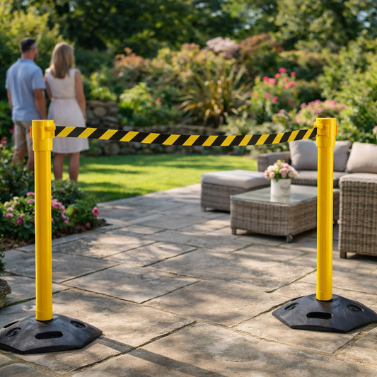 Retractable Barriers – 10.6m – High-Performance – Indoor/Outdoor Use