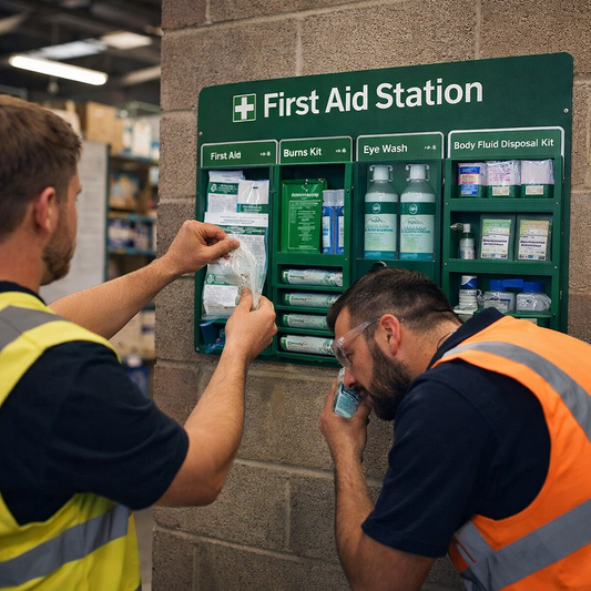 Professional First Aid Station – Rigid Correx Plastic – Workplace Safety