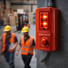 Push Button Site Alarm – Red – ABS Plastic, IP55 – Construction & Events