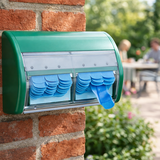 Plaster Dispenser – Blue Detectable Plasters – Pilfer-Proof – Industrial Use