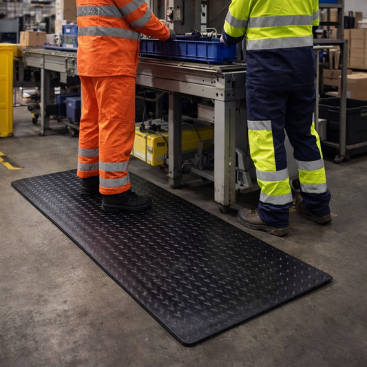 Anti-Fatigue Matting – Black – 15mm Thick, Dual-Layer – Industrial Use