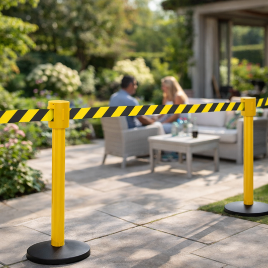 Retractable Barriers – 10.6m – Industrial Use