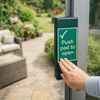 Push Pad to Open – Tick Signs – Indoor/Outdoor Use