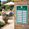 First Aid Safety Signs – Space for 6 – Indoor/Outdoor Use
