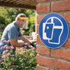 Face Shield Safety Signs – 1mm Rigid Plastic – Indoor/Outdoor Use