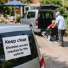 Disabled Access Vehicle Sign – 200mm x 150mm – Self Adhesive Vinyl – Indoor/Outdoor Use