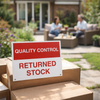 Returned Stock Signs – 400mm x 300mm – Rigid Plastic – Indoor & Outdoor