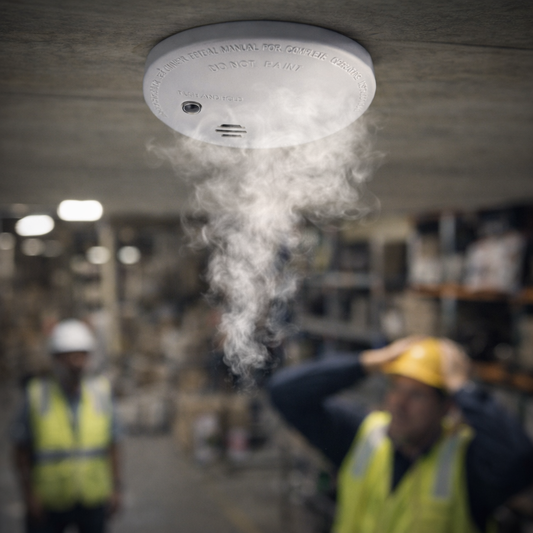 9V Battery Smoke Detector – 100mm Diameter – Photo-Electric – Indoor Safety