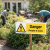 Danger People at Work Safety Signs – 1mm Rigid Plastic – Indoor/Outdoor Use