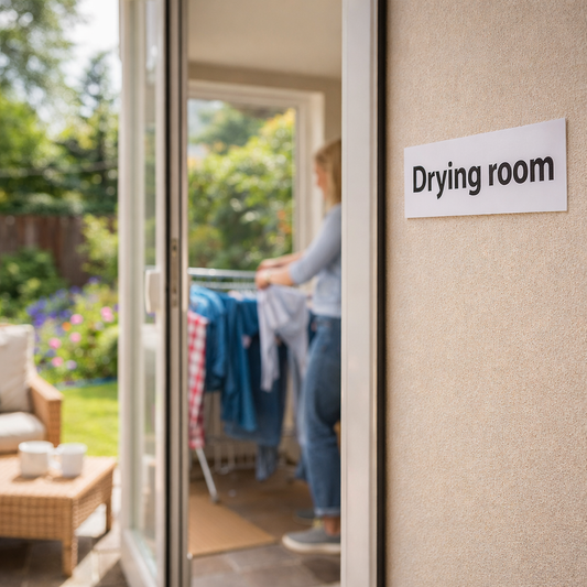 Drying Room Sign – 1mm Rigid Plastic – Indoor/Outdoor Use