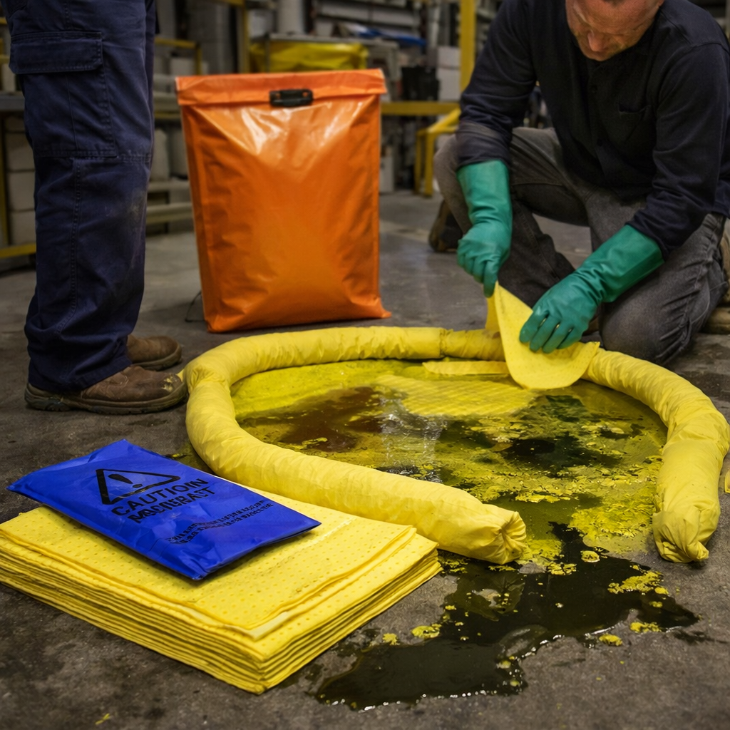 Spill Response Kits – 70 Litre – Waterproof Clip Bag – Industrial Use